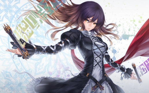 Beautiful Anime Gothic Girl with Perfect Body